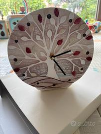 Orologio da tavolo gesso - albero della vita