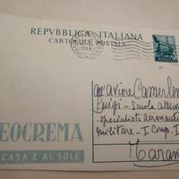 Cartolina 1953 Leocrema Pubblicitaria Aeronautica