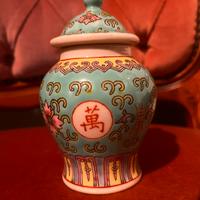 Antico vaso cinese stile dinastia quing