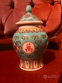 Antico vaso cinese stile dinastia quing