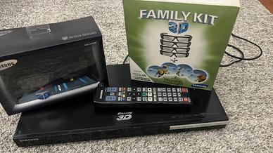 Lettore Blu Ray + occhiali 3d
