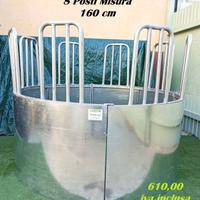 Mangiatoia per cavalli bovini vitelli 8 posti
