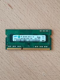Ram 2GB PC portatile laptop Samsung originale