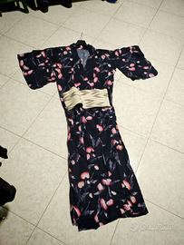 KIMONO  ORIGINALE GIAPPONESE  COMPLETO DI FASCIA D