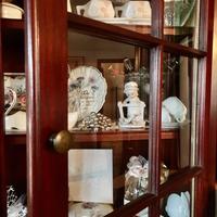 Mobile Vetrinetta Fantoni 80s ciliegio massello