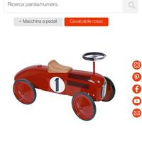 Macchinina cavalcabile rossa
