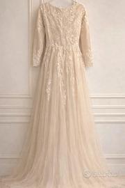 Abito sposa maniche lunghe