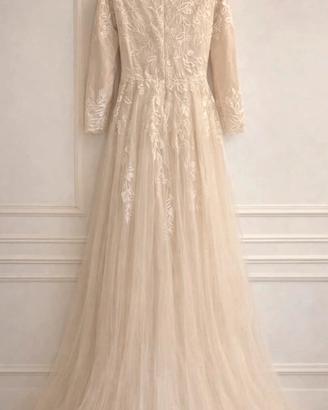 Abito sposa maniche lunghe