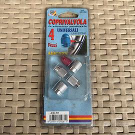 4 tappi coprivalvola pneumatico alluminio anodizza