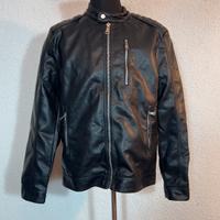 Giubbotto uomo XXL nero similpelle nuovo