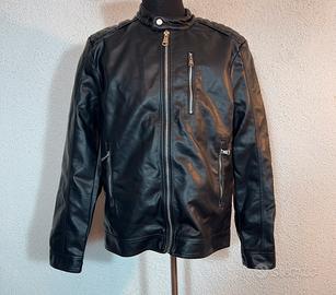 Giubbotto uomo XXL nero similpelle nuovo