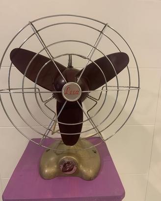 Ventilatore da tavolo anni 50 della LESA in ghisa