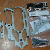 Piastre carbonio 3racing bianche
