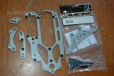 Piastre carbonio 3racing bianche