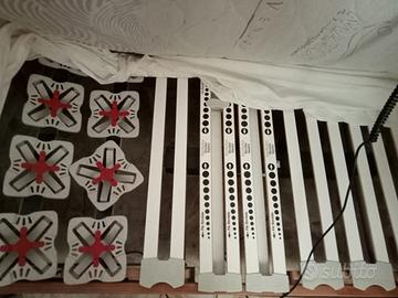 MATERASSO MARION CON DOGHE IN LEGNO CON TELECOMAND