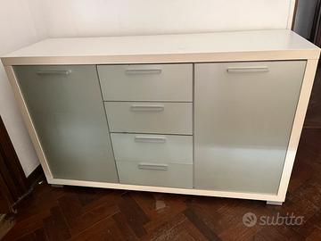 Madia Credenza Moderna Bianca