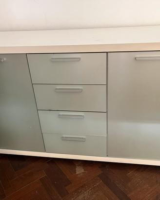 Madia Credenza Moderna Bianca