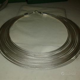 Collana fili d' argento 925