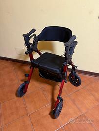 Rollator deambulatore pieghevole con seduta VOCIC
