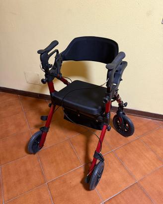 Rollator deambulatore pieghevole con seduta VOCIC
