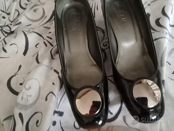 scarpe tacco 45 in vernice nera  Hogan