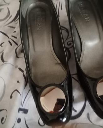 scarpe tacco 45 in vernice nera  Hogan