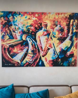 Stampa su tela Leonid Afremov “Bottle Jazz”140×100