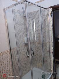 Cabina doccia Cristallo cromato trasparente