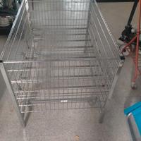 cestoni in ferro con ruote e regolabili in profond