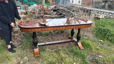 tavolo antico da ristrutturare  100