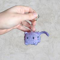portachiavi gatto amigurumi 