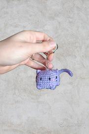 portachiavi gatto amigurumi 