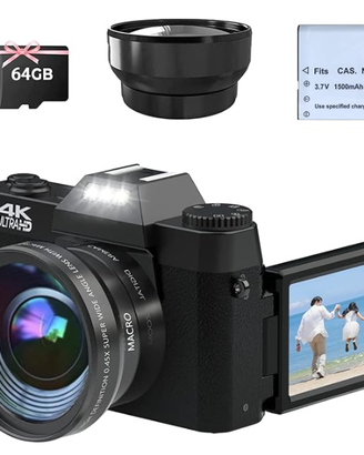 Fotocamera con schermo 3.0" ribaltabile a 180° sup