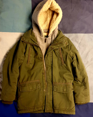 Giacca militare con felpa imbottita bambino 6/7