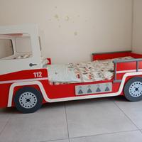 Letto camion pompieri bambino