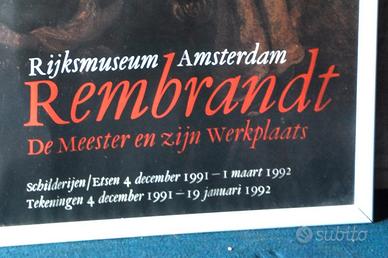 Manifesto Rembrandt  al Rijksmuseum di Amsterdam