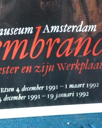 Manifesto Rembrandt  al Rijksmuseum di Amsterdam