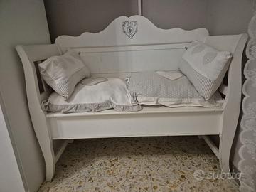 Panca bianca shabby