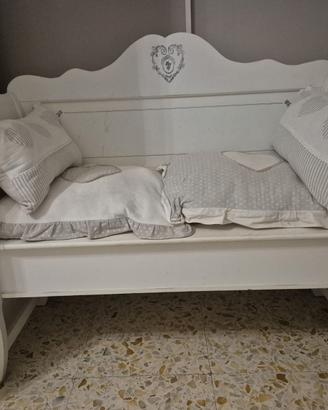 Panca bianca shabby