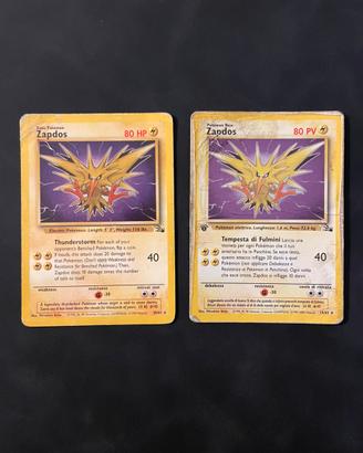 Carte Pokemon Zapdos Fossil