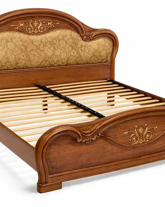 Letto matrimoniale classico completo con doghe