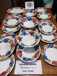 RICHARD GINORI "Mondovi" Gio' Ponti servizio X 6