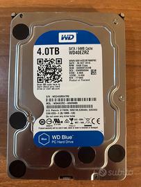 Hard Disk Interno WD Blue 4TB WD40EZRZ 3.5" SATA