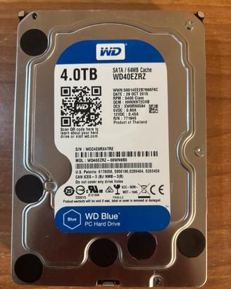 Hard Disk Interno WD Blue 4TB WD40EZRZ 3.5" SATA