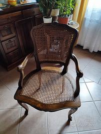 Poltrona Rattan d'epoca