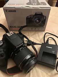 Canon EOS 2000ed +18-55mm come nuova kit completo