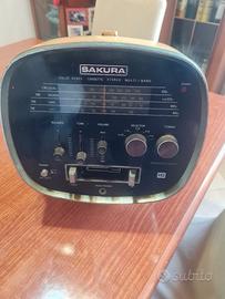 radio registratore tcm 5600 audiola sakura anni 70