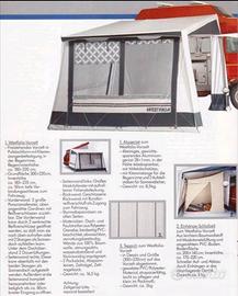 Veranda tenda casetta originale Westfalia