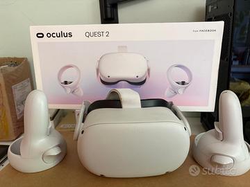 oculus quest 2+ controller+ cavo link +scatola