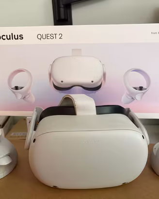 oculus quest 2+ controller+ cavo link +scatola